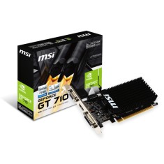 Placa de Video NVIDIA GeForce GT 710 2 GB DDR3 64 Bits MSI GT 710 2GD3H LP
