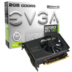 Placa de Video NVIDIA GeForce GTX 750 Ti 2 GB GDDR5 128 Bits EVGA 02G-P4-3751-KR