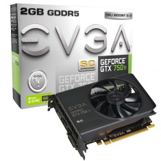 Placa de Video NVIDIA GeForce GTX 750 Ti 2 GB GDDR5 128 Bits EVGA 02G-P4-3753-KR
