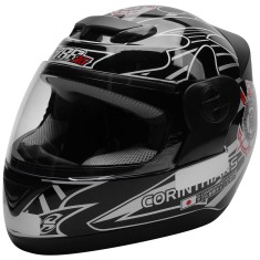 Capacete Protork Evolution 3G Corinthians Fechado Fecho de engate rápido