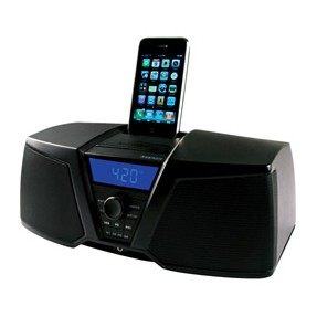Dock Station com Caixa de Som Integrada Kicker Despertador Rádio FM iK150