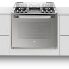 Fogão de Embutir Electrolux 5 Bocas Acendimento Superautomático Acabamento Inox 76XGE