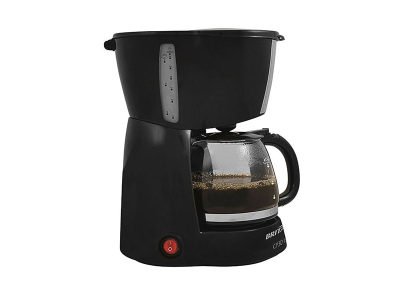 Cafeteira Elétrica Britânia Cp30 Temp Preto Aço Escovado 220v Cafeteira Eletrica 30 Xicaras Britania Cp30 Em Promocao E No Buscape