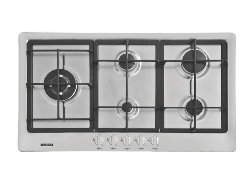 Cooktop 5 bocas inox tramontina