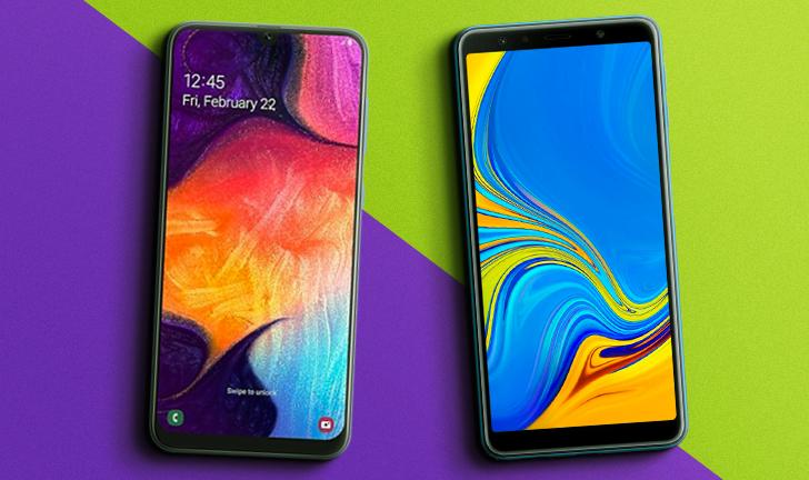 Capa do post: Galaxy A50 vs Galaxy A7 (2018): qual é o melhor celular Samsung com câmera tripla