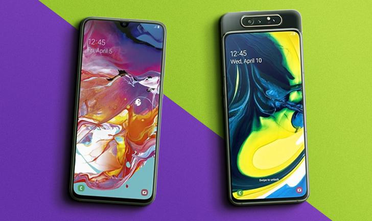 Galaxy A70 vs A80: compare preço e ficha técnica dos celulares Samsung -  DeUmZoom