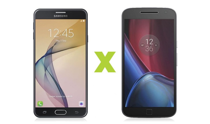 Capa do post: Galaxy J7 Prime vs Moto G4 Plus: disputa de smartphones intermediários