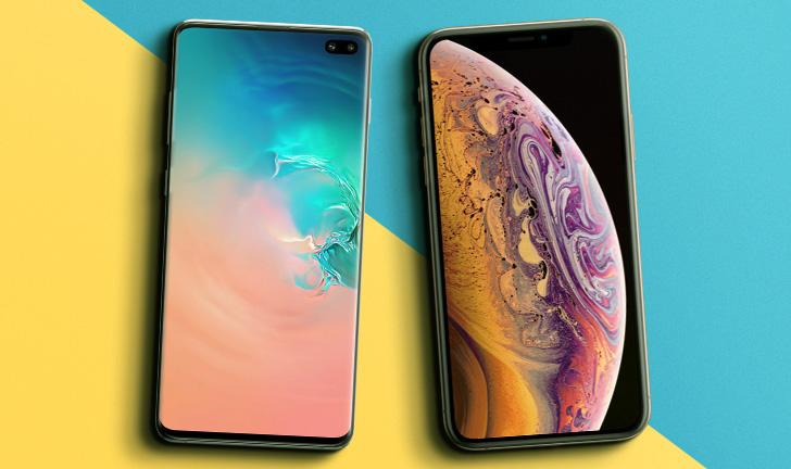 Capa do post: Galaxy S10 Plus vs iPhone XS Max: qual é o melhor celular premium?