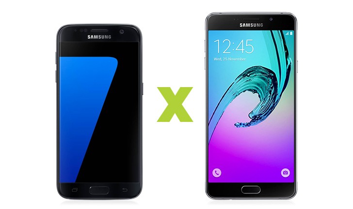 Capa do post: Galaxy S7 vs Galaxy A7: uma comparação entre celulares Samsung
