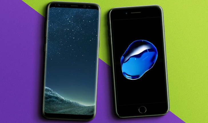 Capa do post: Galaxy S8 vs iPhone 7: veja qual é o melhor top de linha