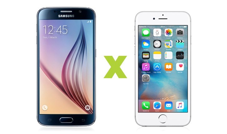 iPhone 6S ou Galaxy S6: um comparativo entre gigantes