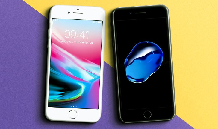 Capa do post: iPhone 8 vs iPhone 7: vale a pena trocar para o novo modelo?