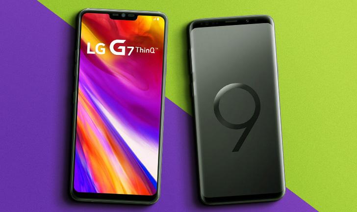 Capa do post: LG G7 ThinQ vs Galaxy S9: um duelo épico entre LG e Samsung