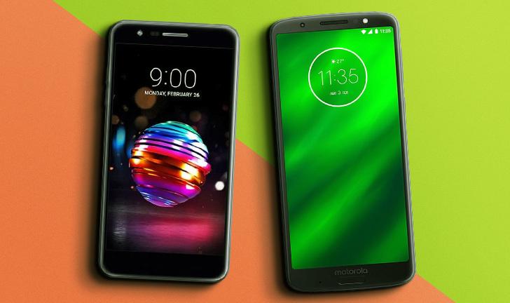 Capa do post: LG K11 Plus vs Moto G6 Plus: compare os celulares intermediários