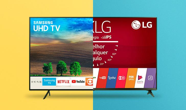 Capa do post: Samsung NU7100 vs LG UJ6300: veja qual Smart TV leva a melhor