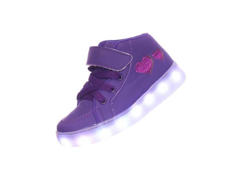 tenis de led infantil recarregavel