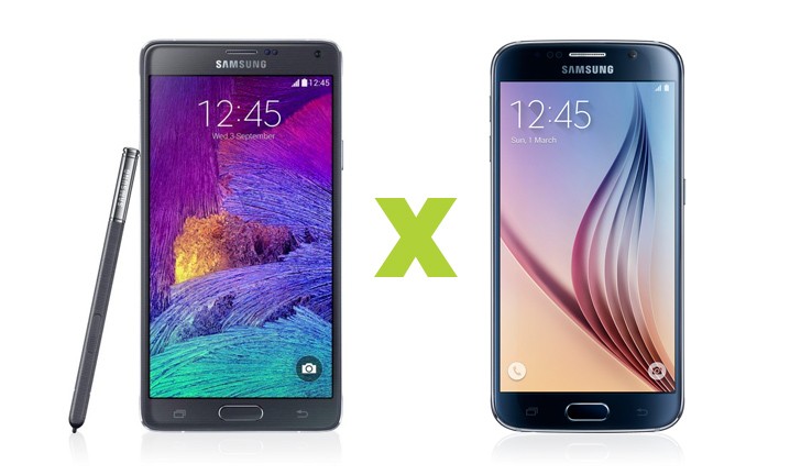Capa do post: Veja quem vence a disputa entre o Samsung Galaxy S6 e o Note 4