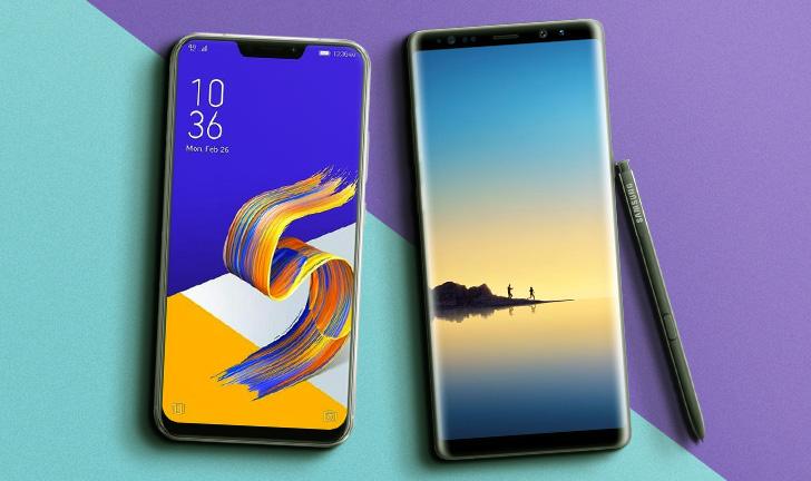 Capa do post: Zenfone 5Z vs Galaxy Note 8: qual celular comprar?