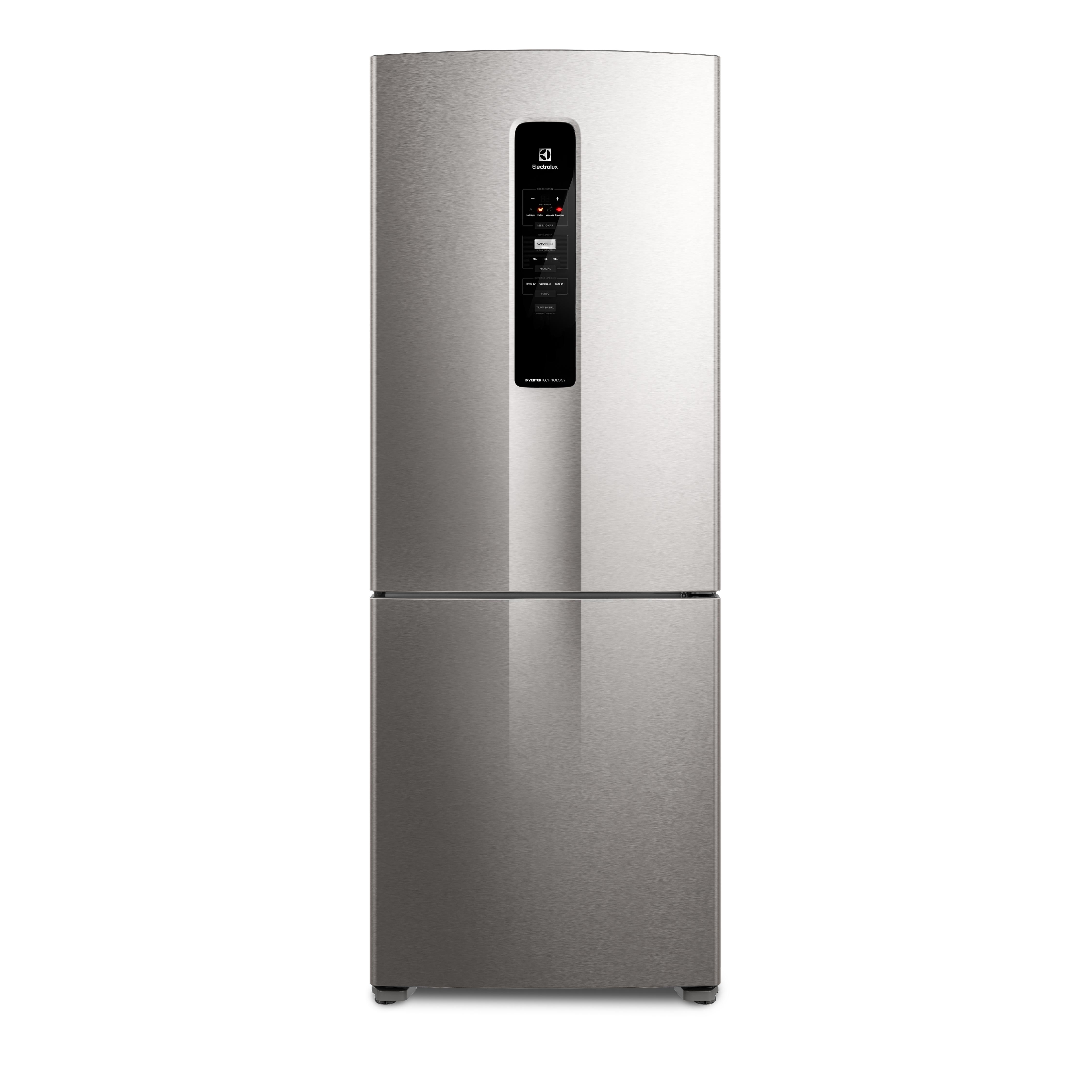 Imagem de Geladeira Electrolux Frost Free Inverter 490L Experience Inverse cor Inox Look (IB51S) 220V