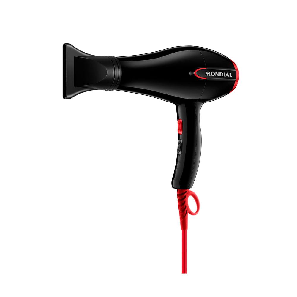 Imagem de Secador de Cabelo Mondial Turbo Color Red SC-41 Preto 1900W - 127V