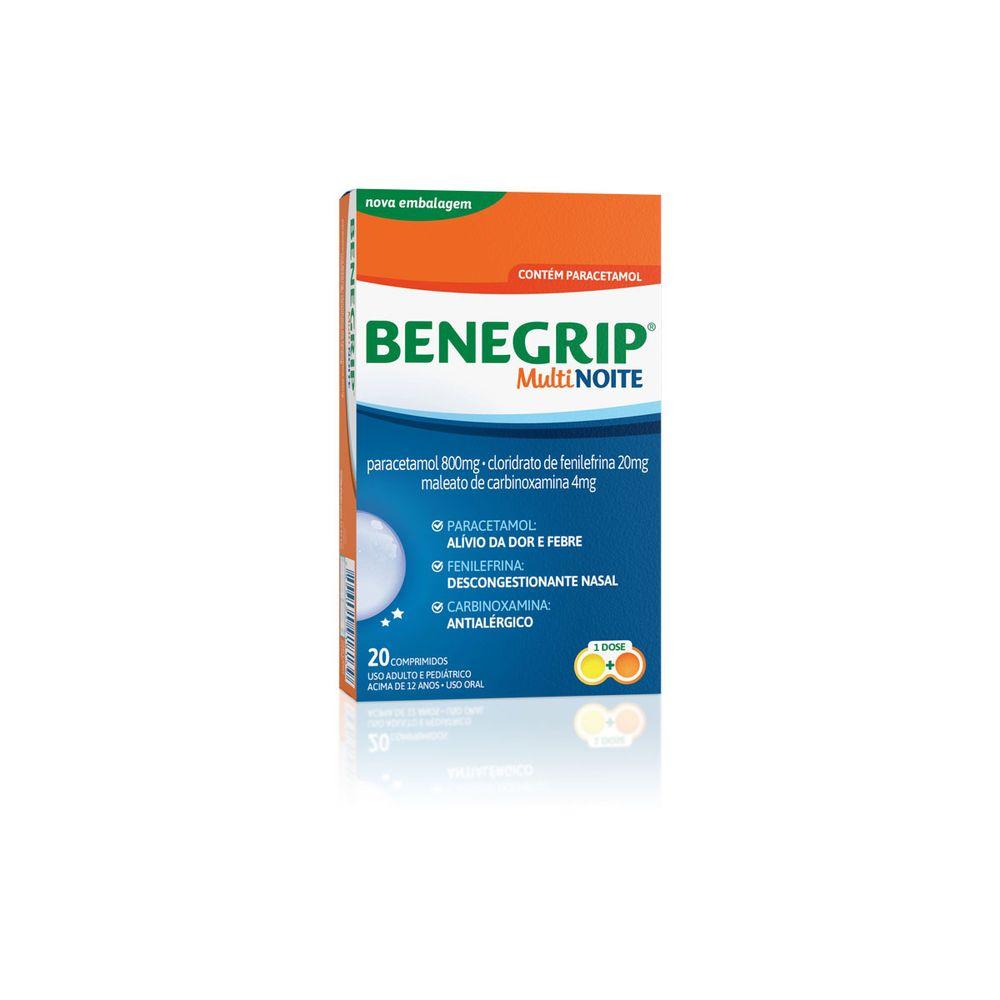 Imagem de Benegrip Multi Noite 12 comprimidos