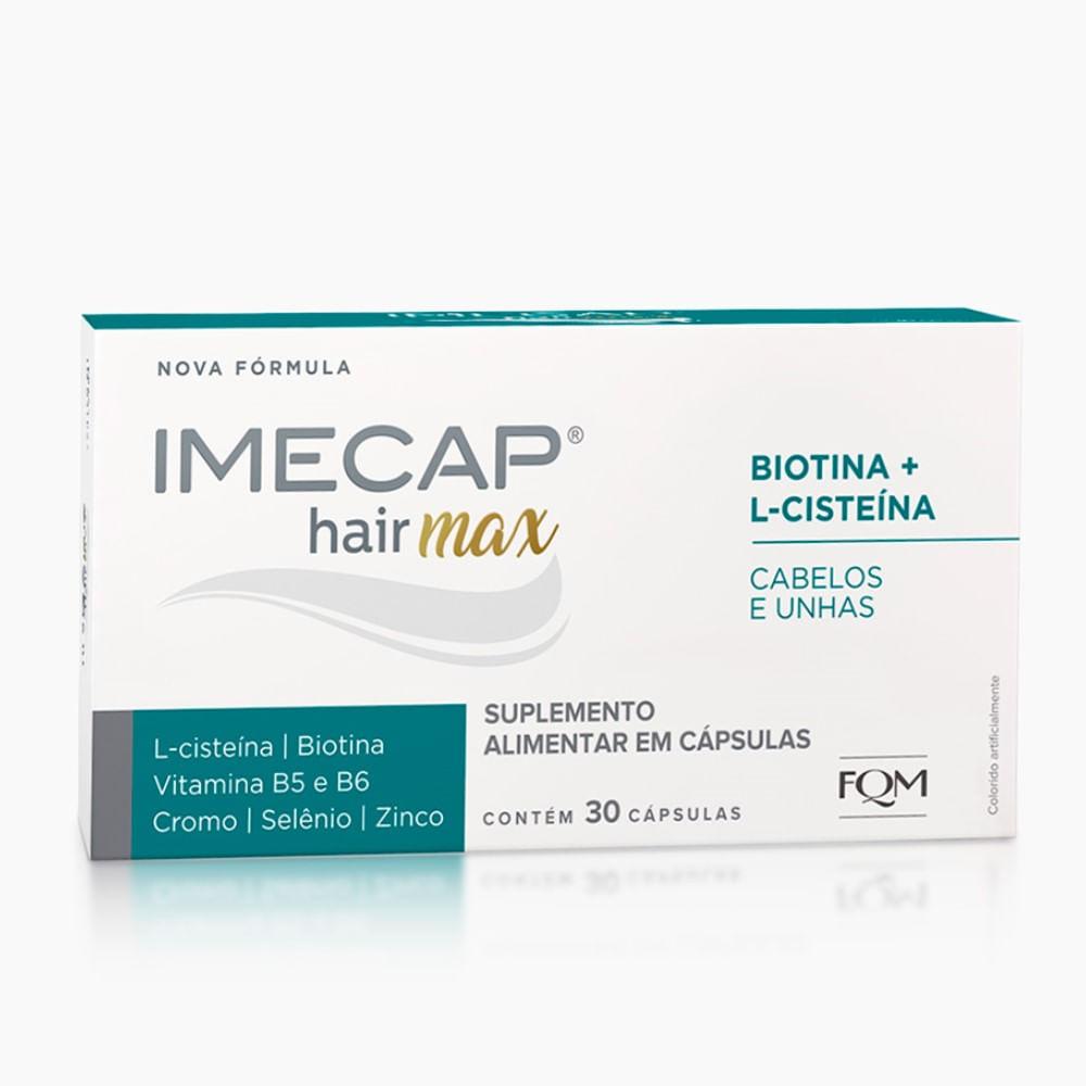 Imagem de Vitaminas para Cabelos e Unhas com Cisteína Imecap Hair Max 30 Cápsulas