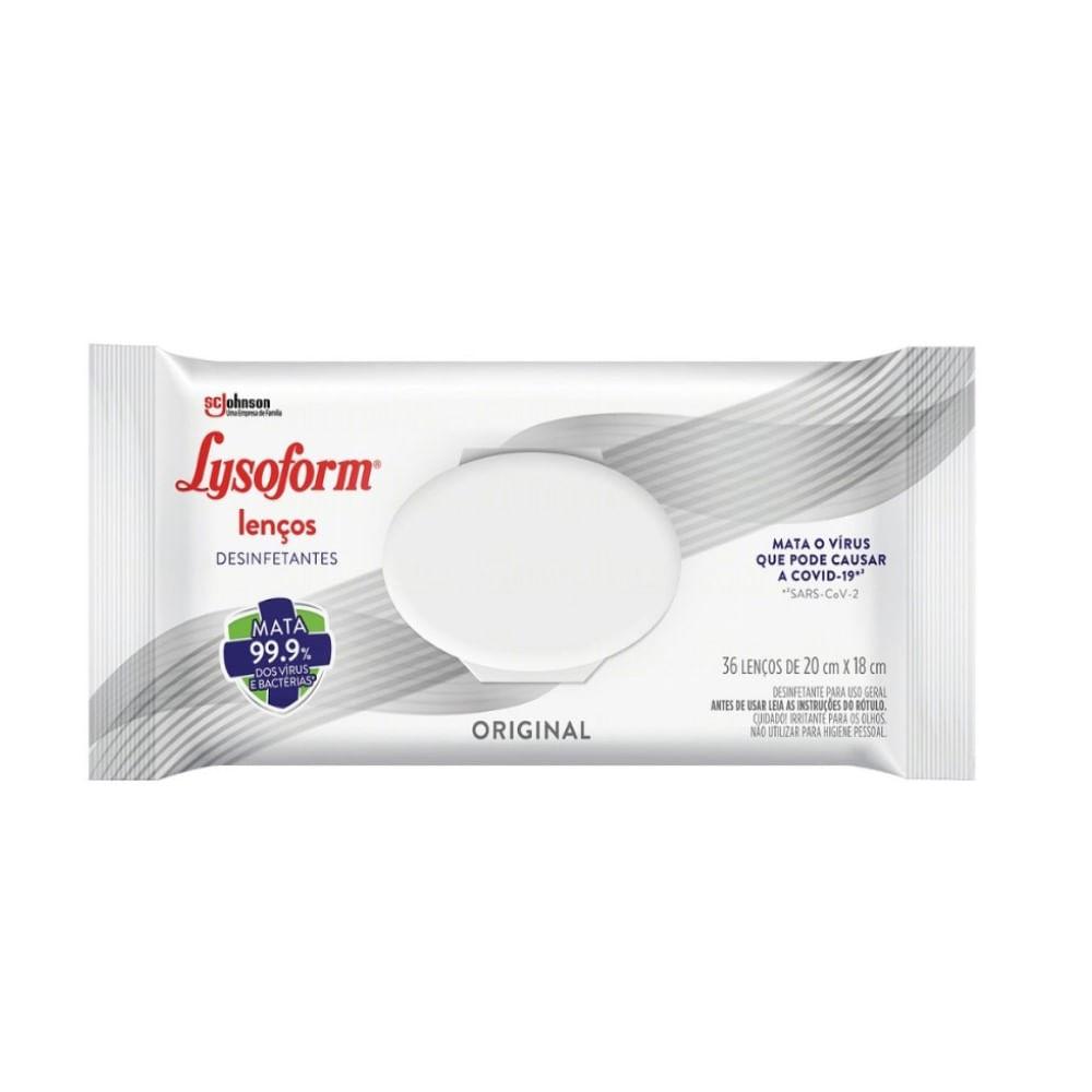 Imagem de Toalha Umedecida Desinfetante Lysoform Original 36 Unidades