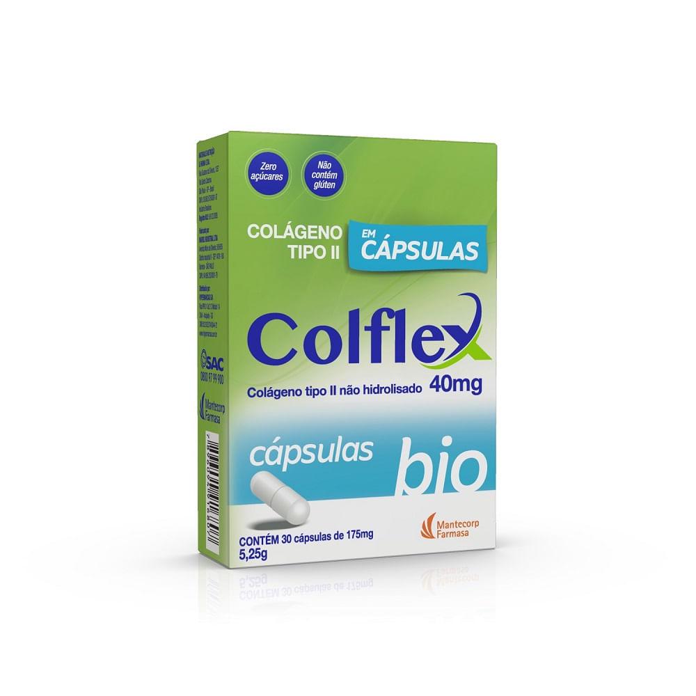 Imagem de Colágeno Tipo II Colflex Bio 40mg 30 Cápsulas
