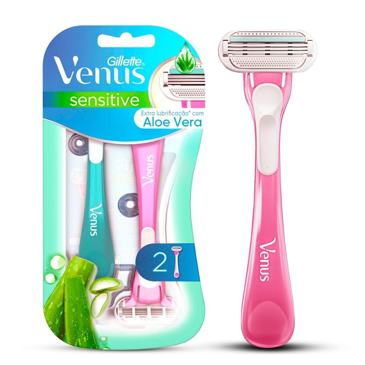 Imagem de Aparelho de Depilar Gillette Venus Sensitive 2 unidades
