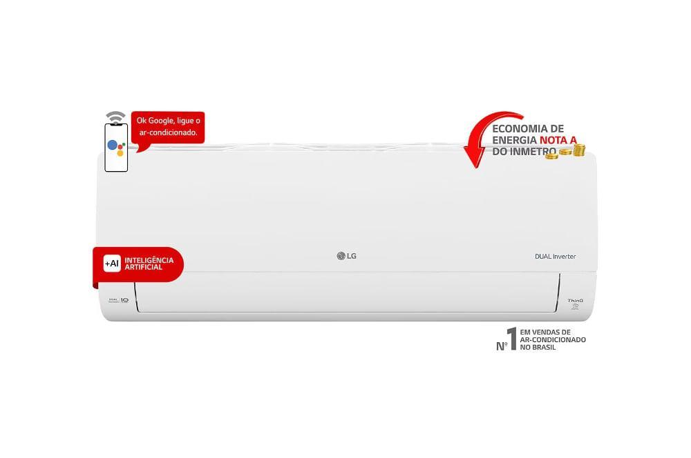 Ar-Condicionado Split Dual Inverter LG Voice +AI 9.000 BTUs quente e Frio 220V