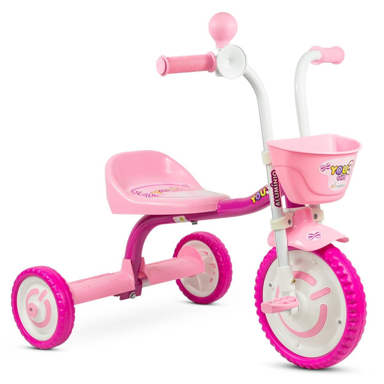 Imagem de Triciclo de Passeio Nathor You 3 Girl Rosa