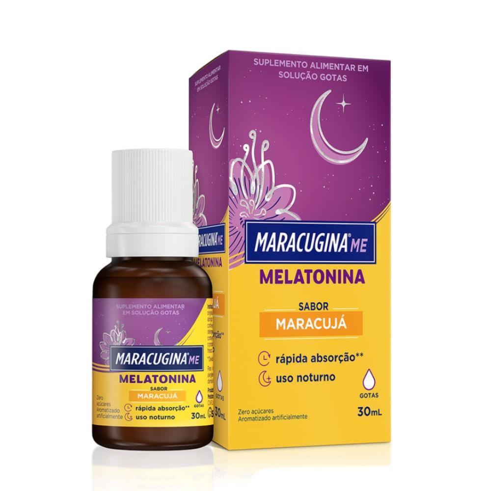 Imagem de Suplemento Alimentar Maracugina Me Melatonina Sabor Maracujá Solução Gotas 30ml
