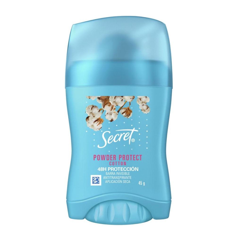 Imagem de Desodorante Em Barra Antitranspirante Secret Powder Protect Cotton 45g