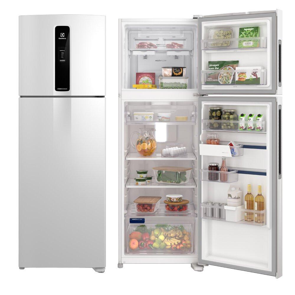 Imagem de Geladeira Electrolux Inverter Frost Free Auto Sense 390 L IF43 - Branco