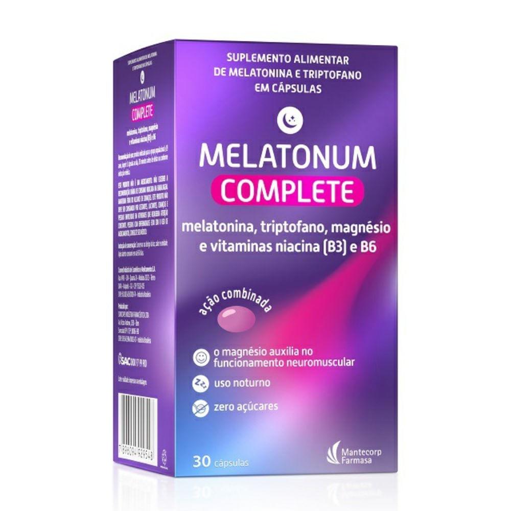 Imagem de Suplemento Alimentar Mantercorp Melatonum Complete 30 Cápsulas