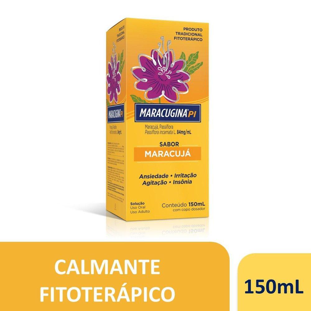 Imagem de Calmante Fitoterápico Maracugina PI Sabor Maracujá com Copo Dosador 150ml