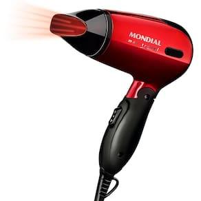 Secador de Cabelos Mondial Max Travel SC-10 1200W Bivolt Preto/Vermelho