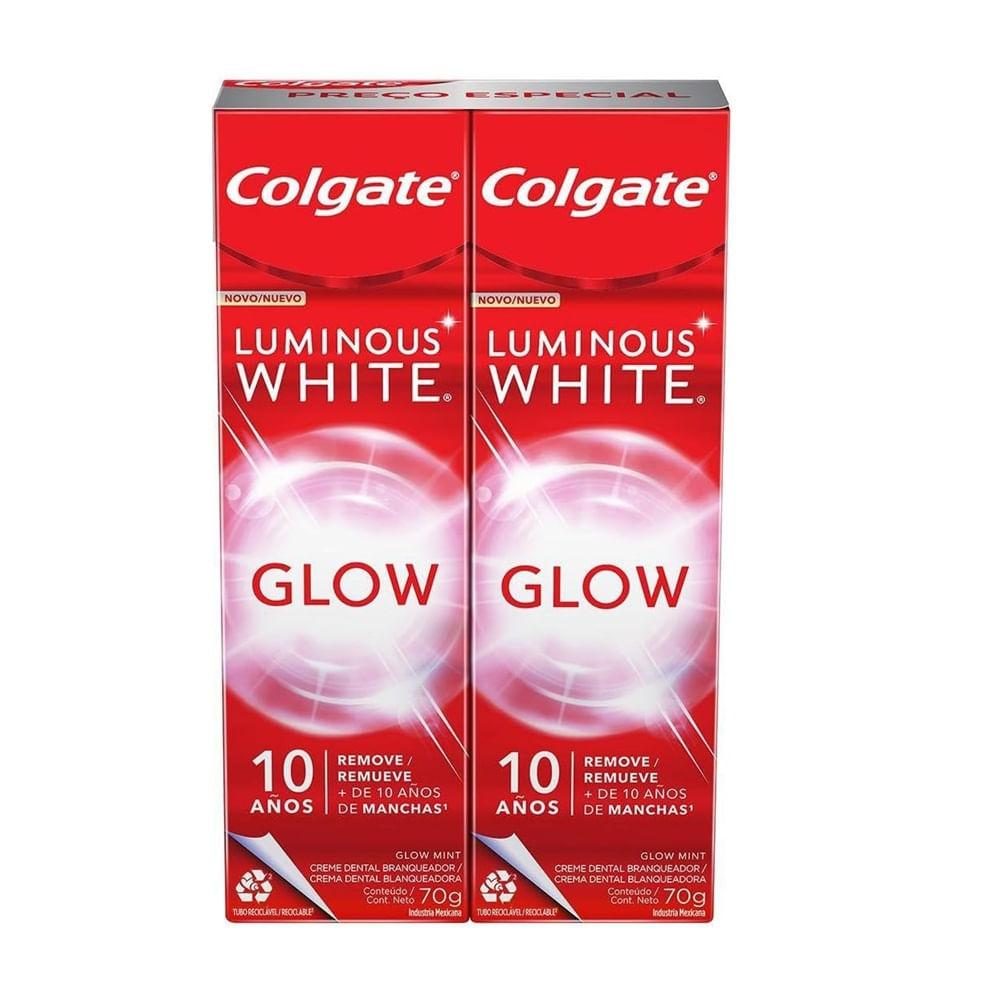 Creme Dental Colgate Luminous White Glow 70g 2 Unidades