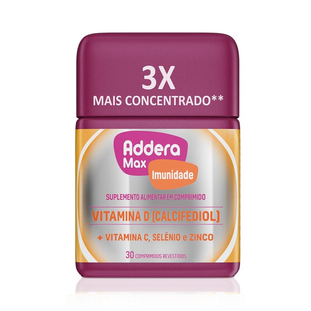 Imagem de Suplemento Alimentar Addera Max Imunidade 30 Comprimidos Revestidos