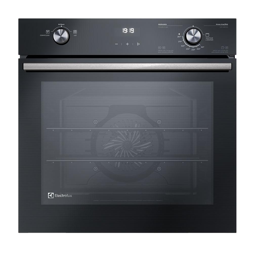 Imagem de Forno de Embutir Electrolux a Gás 80L Efficient com PerfectCook360 Preto (OE8GH) 220V