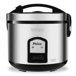 Imagem de Panela Elétrica de Arroz Philco PH10P Visor Glass 10 Xícaras - Inox
