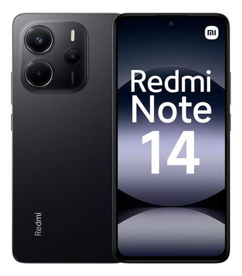 Imagem de Smartphone Xiaomi Redmi Note 14 4G 256GB 8GB RAM Global e Desbloqueado Midnight Black (S/ NFC)