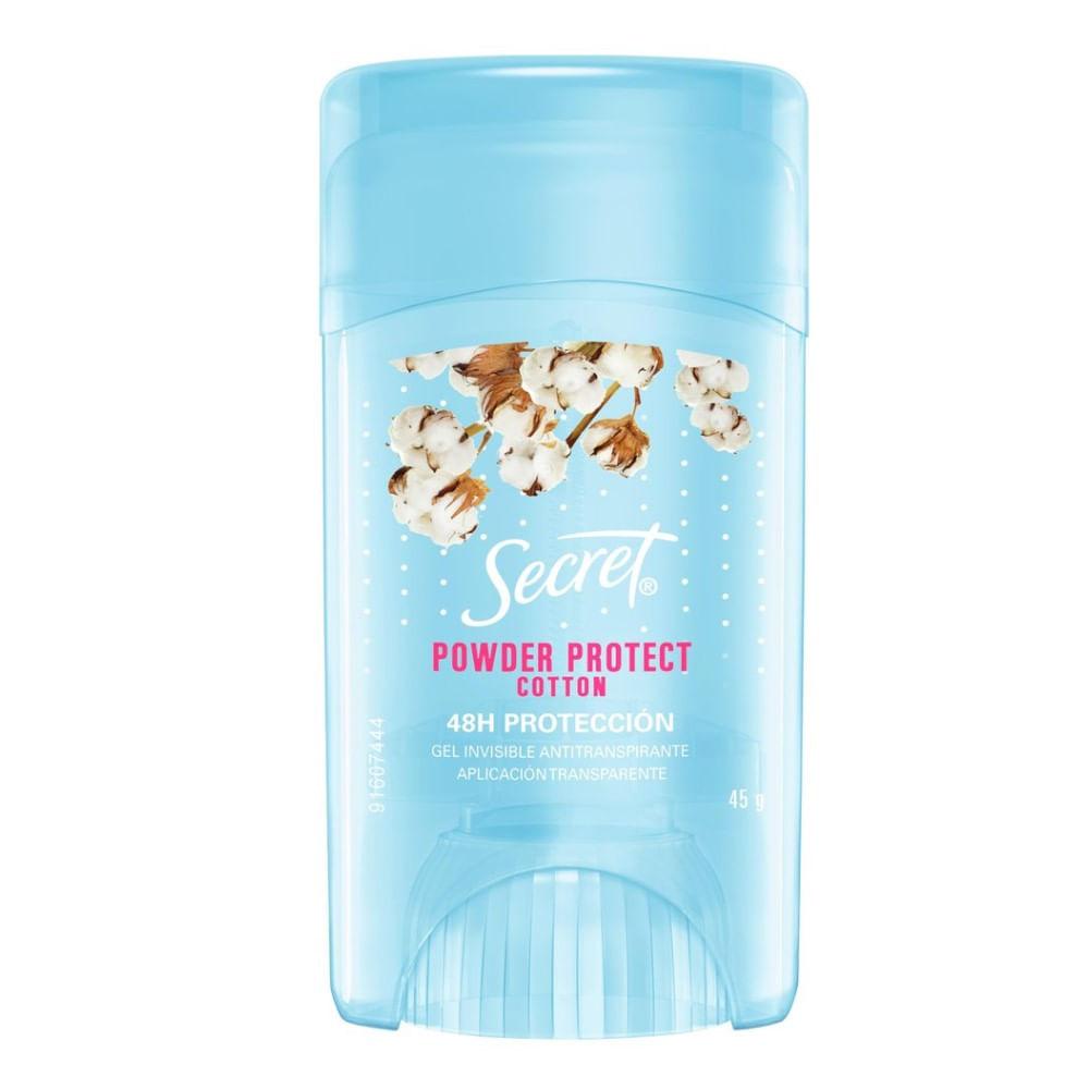Imagem de Desodorante Gel Antitranspirante Secret Powder Protect Cotton 45g