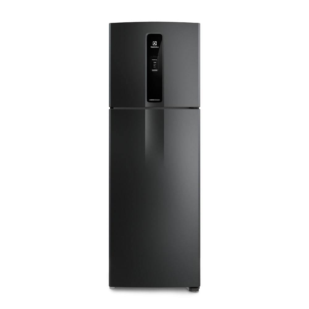 Imagem de Geladeira Electrolux Frost Free Inverter 390L Efficient AutoSense Duplex Black Inox Look (IF43B) 220V