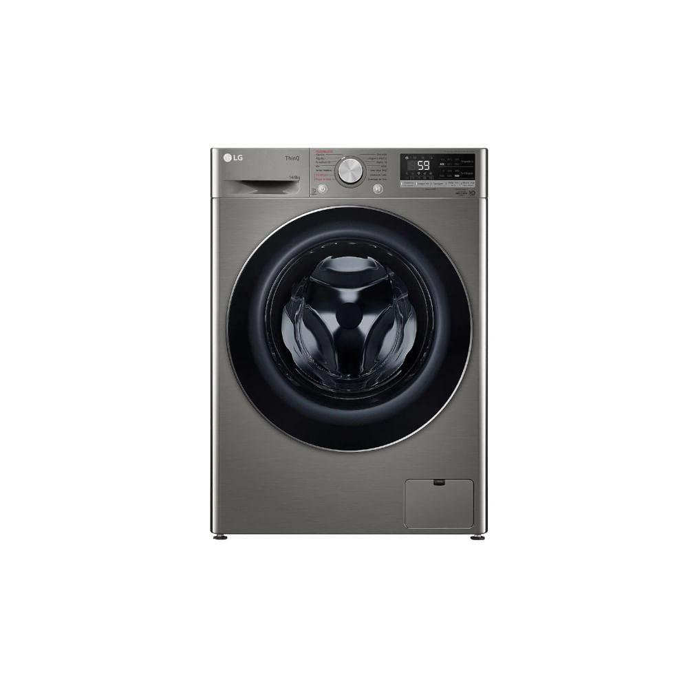Lava e Seca LG VC4 Smart com Inteligência Artificial 14kg Inox Look CV5014PC4 - 127V