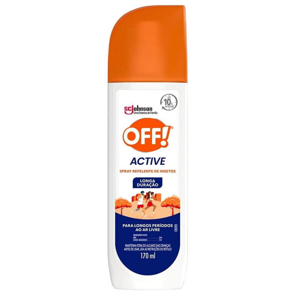 Repelente de Insetos OFF! Active Frasco Spray 170ml