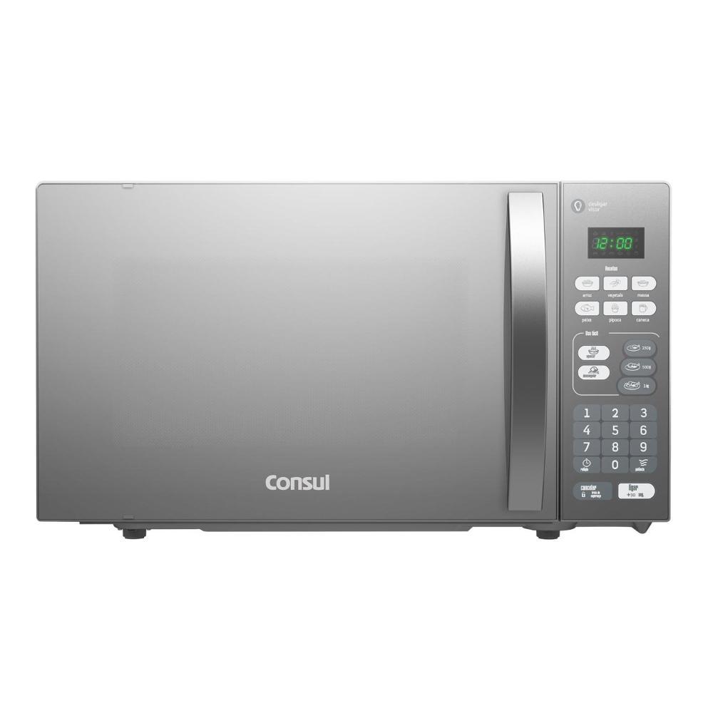 Imagem de Micro-Ondas Consul 20L com Função Descongelar Design Moderno e Espelhado Inox CM020BF - 127V