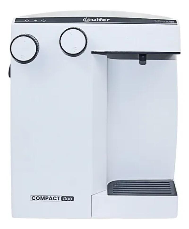 Imagem de Purificador de água Compact Duo Ulfer Branco - Água purificada e Gelada – alcalino e bacteriológico 220V