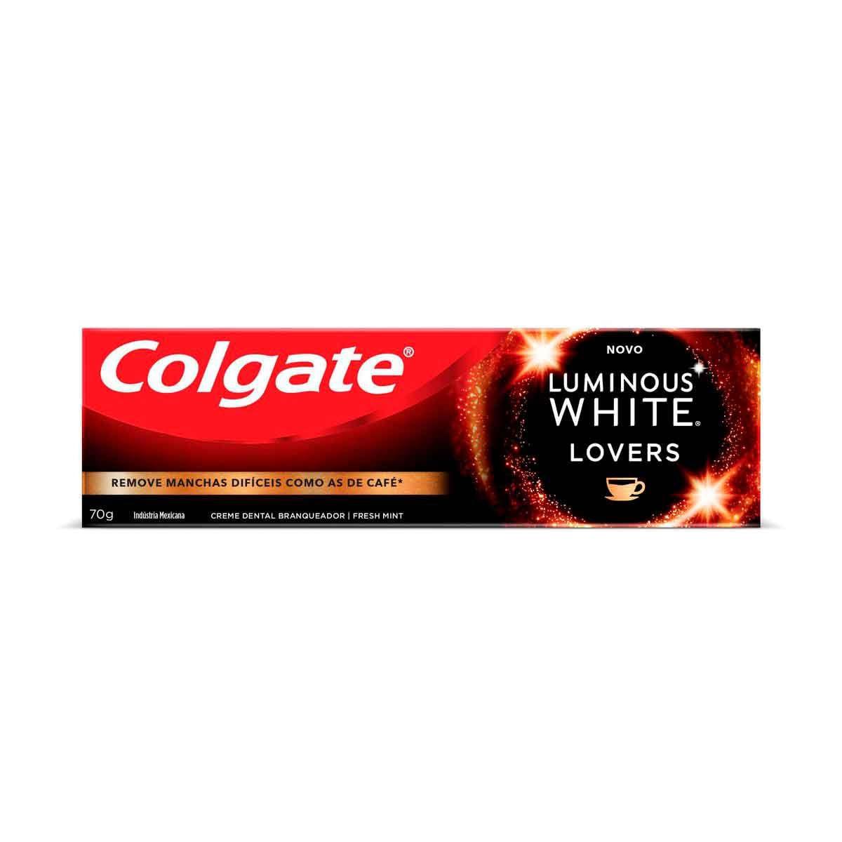 Creme Dental Colgate Luminous White Lovers Manchas de Café 70g Creme Dental Colgate Luminous White Lovers Manchas de Caf? 70g