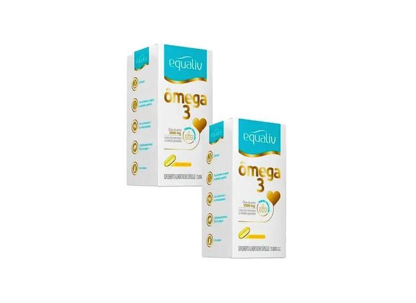 Kit Ômega 3 Equaliv 180 Caps Gel Com 2 Unidades
